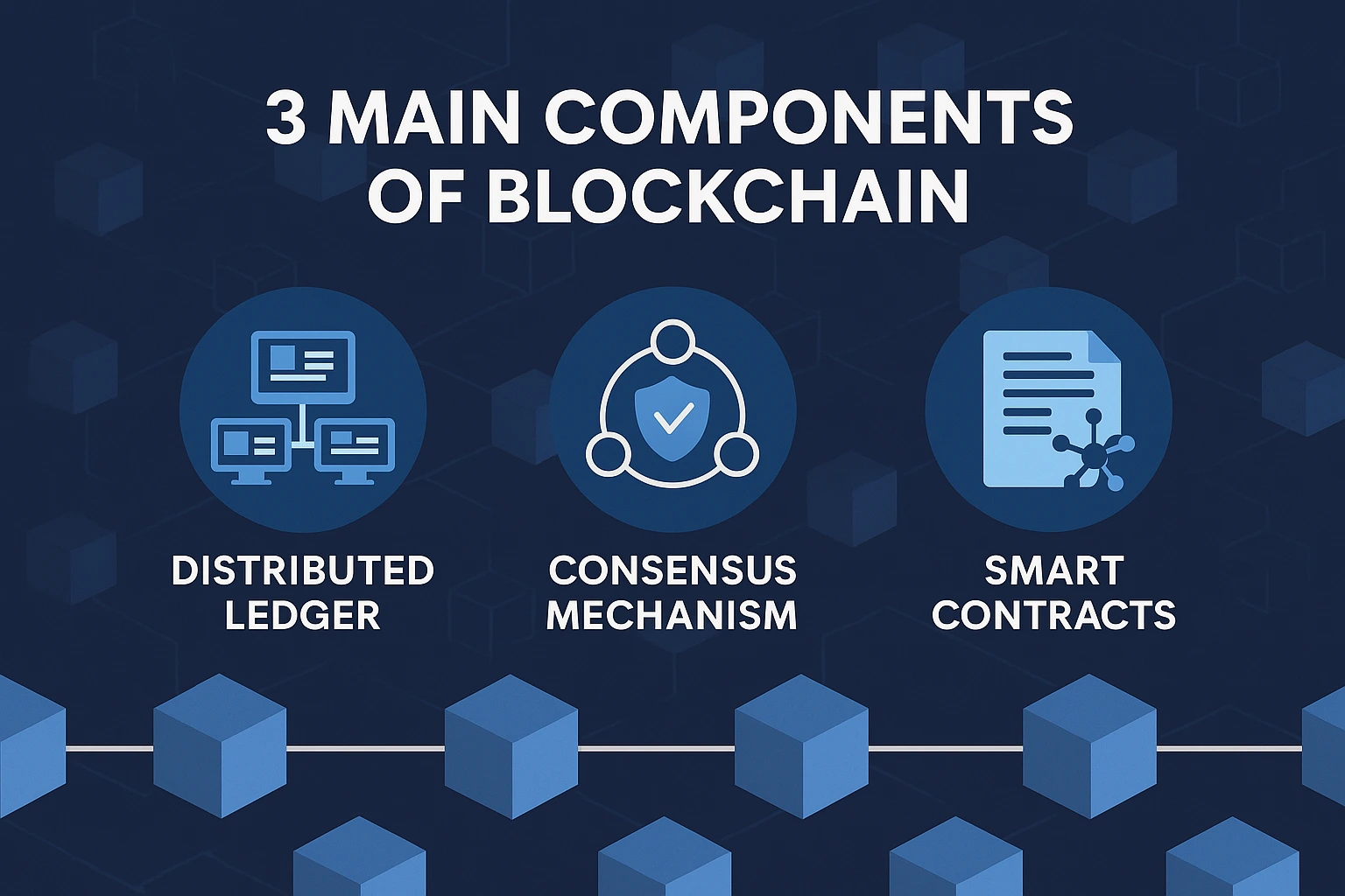 What Are the 3 Main Components of Blockchain?